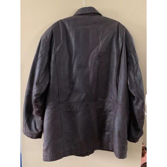 Guide Gear Mens Brown Leather Coat DuPont Thermolite Plus Insulation Size Large - Picture 2 of 6